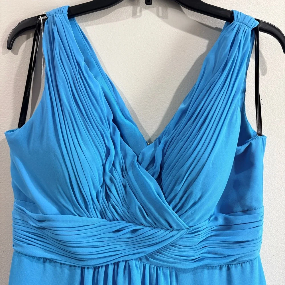 Chiffon Maxi Dress Spring Formal Wedding Guest Size 14 Romantic - Picture 3 of 8